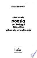 10 anos de poesia em Portugal, 1974-1984