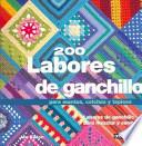 Livro 200 Labores De Ganchillo Para Mantas, Colchas Y Tapices