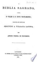 A Biblia Sagrada, etc