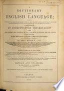 A Dictionary of the English Language