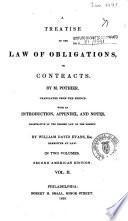 A Treatise on the Law of Obligations, Or Contracts