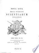 Acta societatis regiae scientiarum Upsaliensis