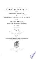 American Ancestry: Embracing lineages from the whole of the United States. 1888[-1898. Ed. by Frank Munsell