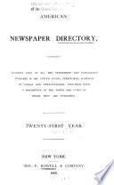 American Newspaper Directory