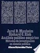 Livro Análisis político empírico