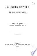 Analogous Proverbs in Ten Languages