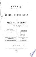 Annaes da Bibliotheca e archivo publico do Pará