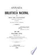 Annaes da Bibliotheca Nacional do Rio de Janeiro