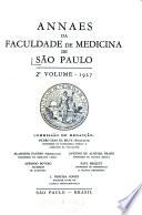 Annaes da Faculdade de medicina da Universidade de S. Paulo