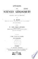Annales des sciences géologiques