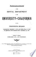 Announcement of the College of Dentistry