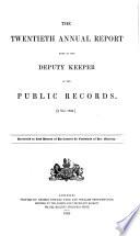 Annual Report by the Deputy Keeper of the Public Records