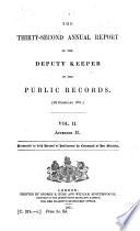 Annual Report of the Deputy Keeper of the Public Records