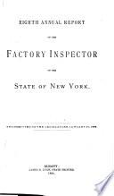 Annual Report of the Factory Inspectors of the State of New York