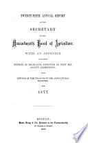 Annual Report of the Secretary of the Board of Agriculture