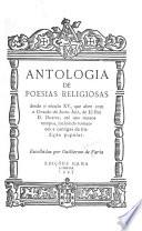Antologia de poesias religiosas desde a século XV