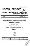 Anuário técnico do Instituto de Pesquisas Zootécnicas Francisco Osorio.
