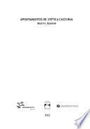 Apontamentos de crítica cultural