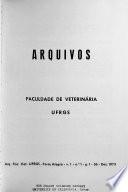 Arquivos da Faculdade de Veterinária, UFRGS
