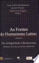 As fontes do humanismo latino: da antigüidade à renascença