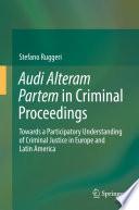 Audi Alteram Partem in Criminal Proceedings