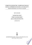 Aufsätze zur portugiesischen Kulturgeschichte