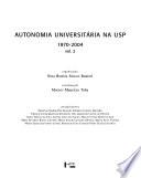 Autonomia Universitária na USP: 1970-2004