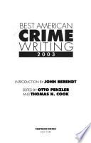 Best American Crime Writing 2003
