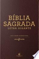 Bíblia NVI, Couro Soft, Marrom, Letra Gigante, Leitura Perfeita