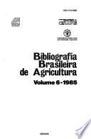 Bibliografia brasileira de agricultura