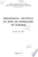 Bibliografia científica da Junta de Investigações do Ultramar