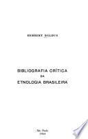 Bibliografia crítica da etnologia brasileira