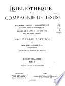 Bibliothèque de la Compagnie de Jésus: A-L