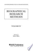 Biographical Research Methods