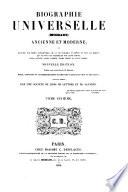 Biographie universelle ancienne et moderne