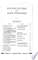 Boletim cultural de Guiné Portuguesa