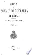 Boletim da Sociedade de Geographia de Lisboa