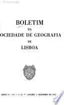Boletim da Sociedade de geographia de Lisboa