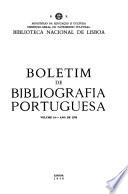 Boletim de bibliografia portuguesa