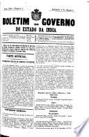 Boletim do Governo do Estado da India