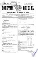 Boletim official do governo geral do estado da India