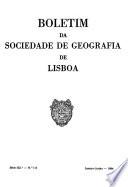 Boletim - Sociedade de Geografia de Lisboa