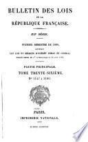 Bulletin des lois de la République française