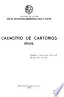 Cadastro de cartórios
