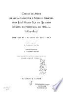 Cartas de amor de Anna Conover e Mollie Bidwell para José Maria Eça de Queiroz, cônsul de Portugal em Havana (1873-1874)