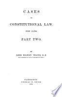 Cases on Constitutional Law