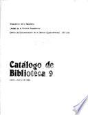 Catálogo de biblioteca