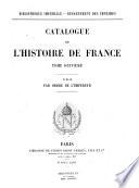 Catalogue de l'histoire de France