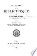 Catalogue de la bibliothèque de Ricardo Heredia, comte de Benahavis ...: ptie. Théologie. Jurisprudence. Science et arts. Beaux-arts. Belles-lettres. Histoire