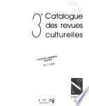 Catalogue des revues culturelles